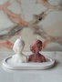 Aberto Design Glamour Candle 44ST Juego de Velas Rosa y Blanco